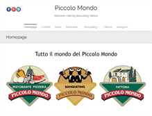 Tablet Screenshot of piccolomondonline.it